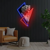 Goddess Statue Neon x Acrylic Artwork